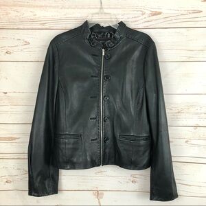 BCBGMaxAzria Black Bomber Jacket
